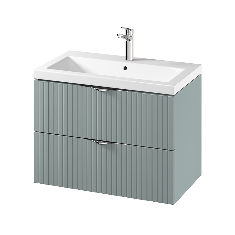 Cersanit Tirso 80×45 cm alsószekrény, Como mosdóval – Fiord (S801-540) | Lapraszerelt